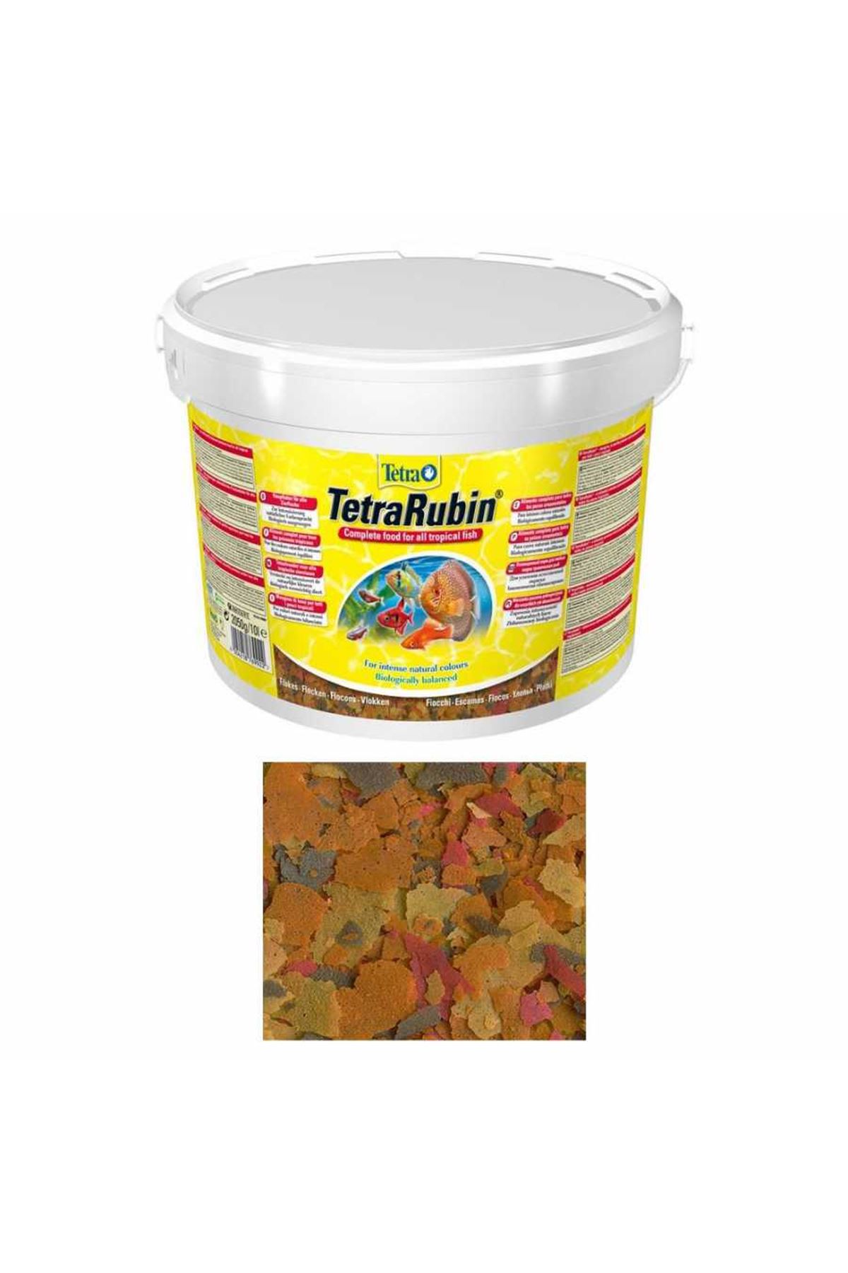 Tetra Rubin Flakes Renklendirici Pul Yem 10 L Kova- 2050 gr