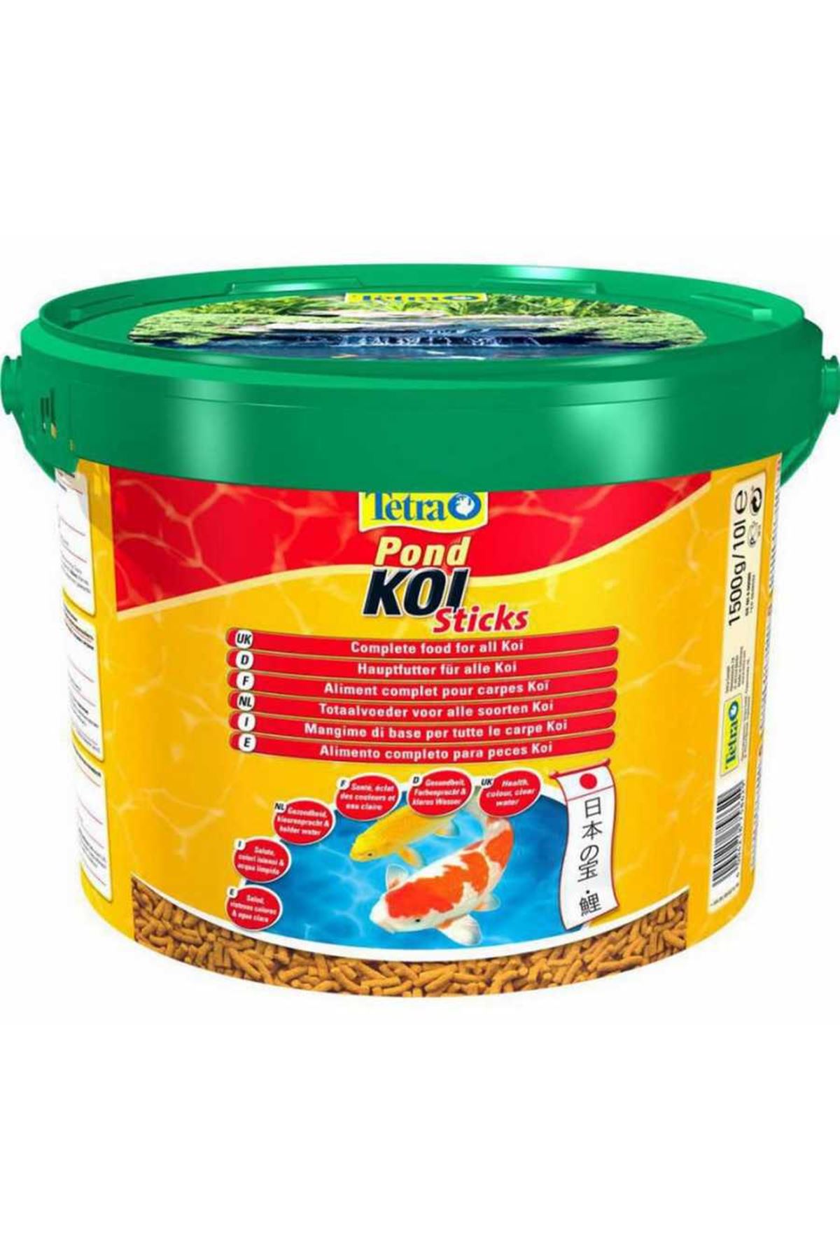 Tetra Pond Koi Sticks Kırmızı Balık Yemi (Kova) 1500gr/10L