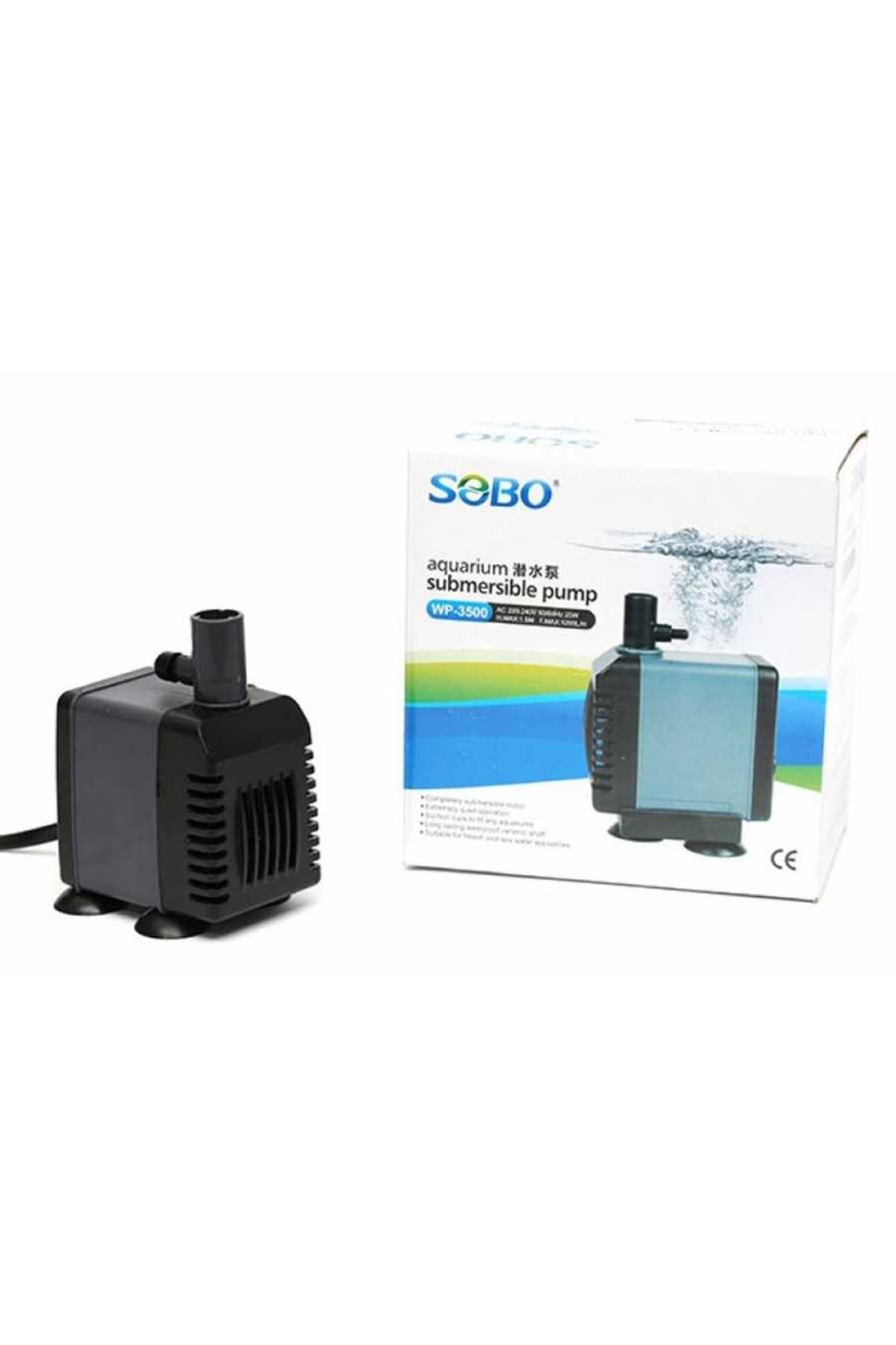 Sobo WP-3500 Akvaryum Kafa Motoru 1200lt/h  25W