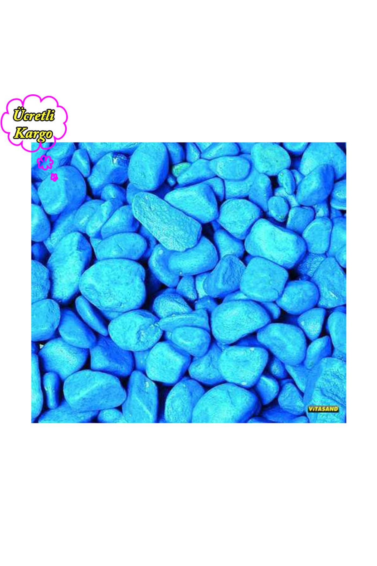 REF-173 Mavi Fanus Çakılı 350 gr 15 li Paket