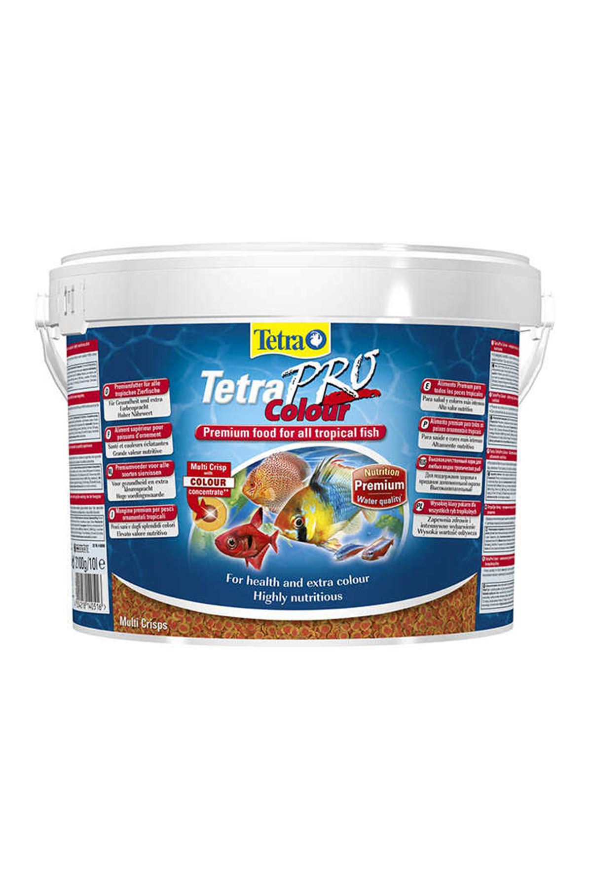 Tetra Pro Colour Renklendirici Tropikal Balık Yemi 10 L