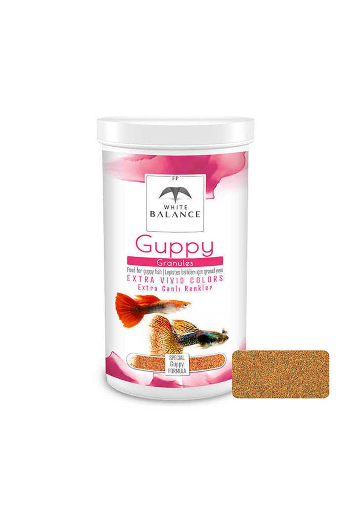 White Balance Guppy Granules 250 ml