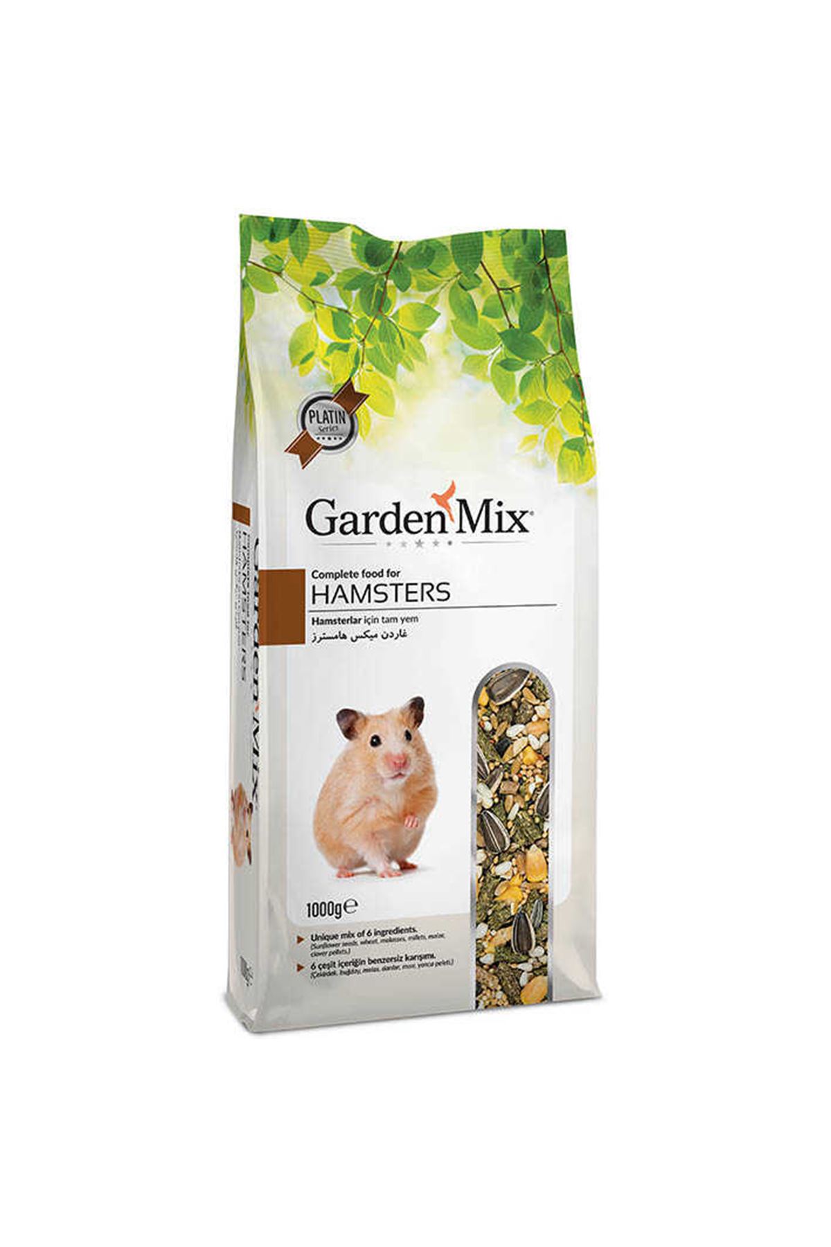 GardenMix Platin Hamsters - Hamster Yemi 1000g