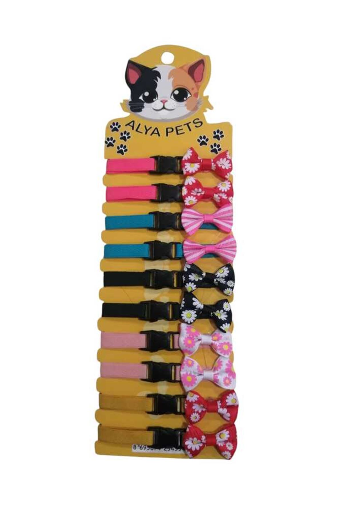 Papyonlu Kedi Tasması Mix