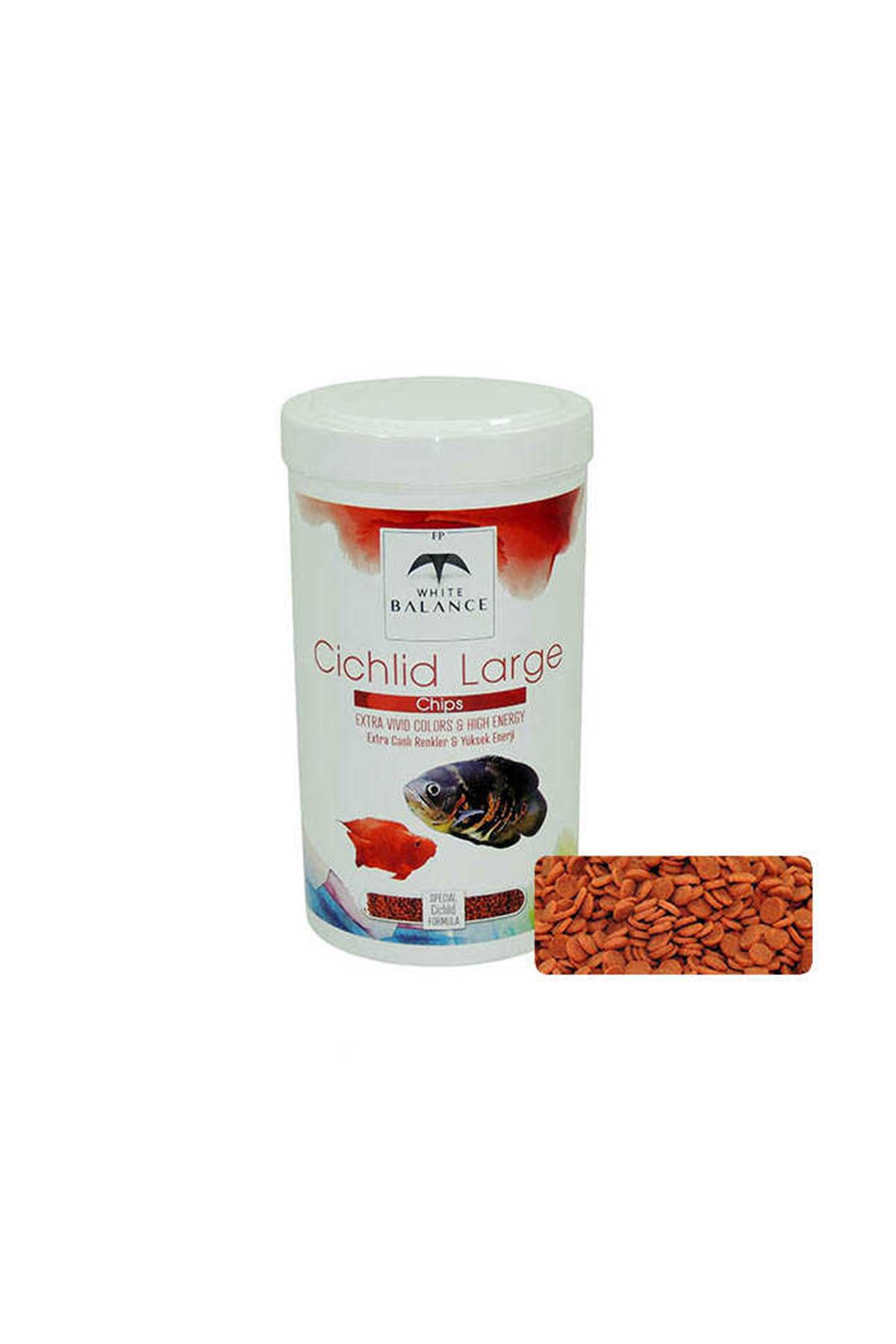 White Balance Cichlid Large Balık Yemi 1000 ml