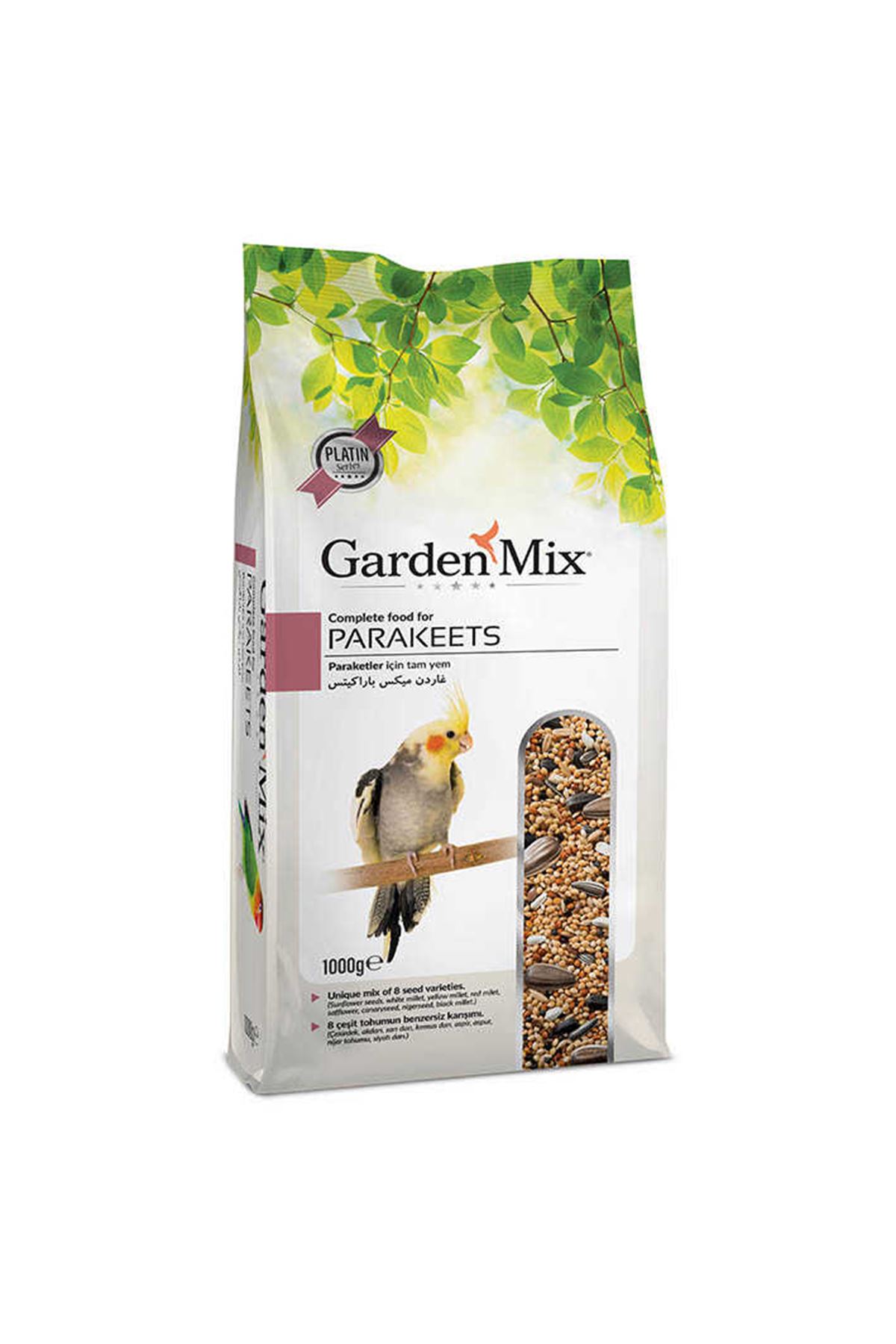 GardenMix Platin Parakeets - Paraket Yemi 1000g