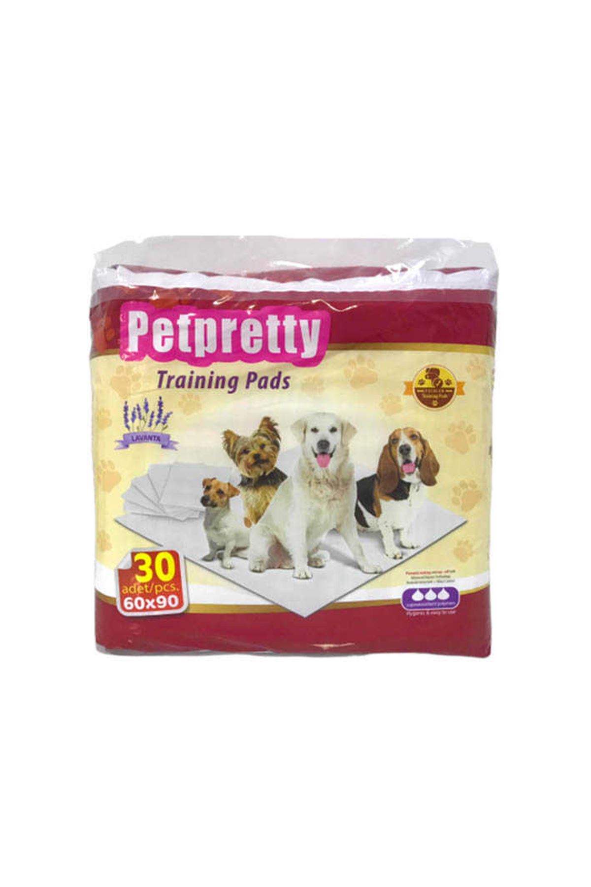 Training Pads-Köpek Eğitim Çiş Pedi Lavantalı 60x90 30 lu