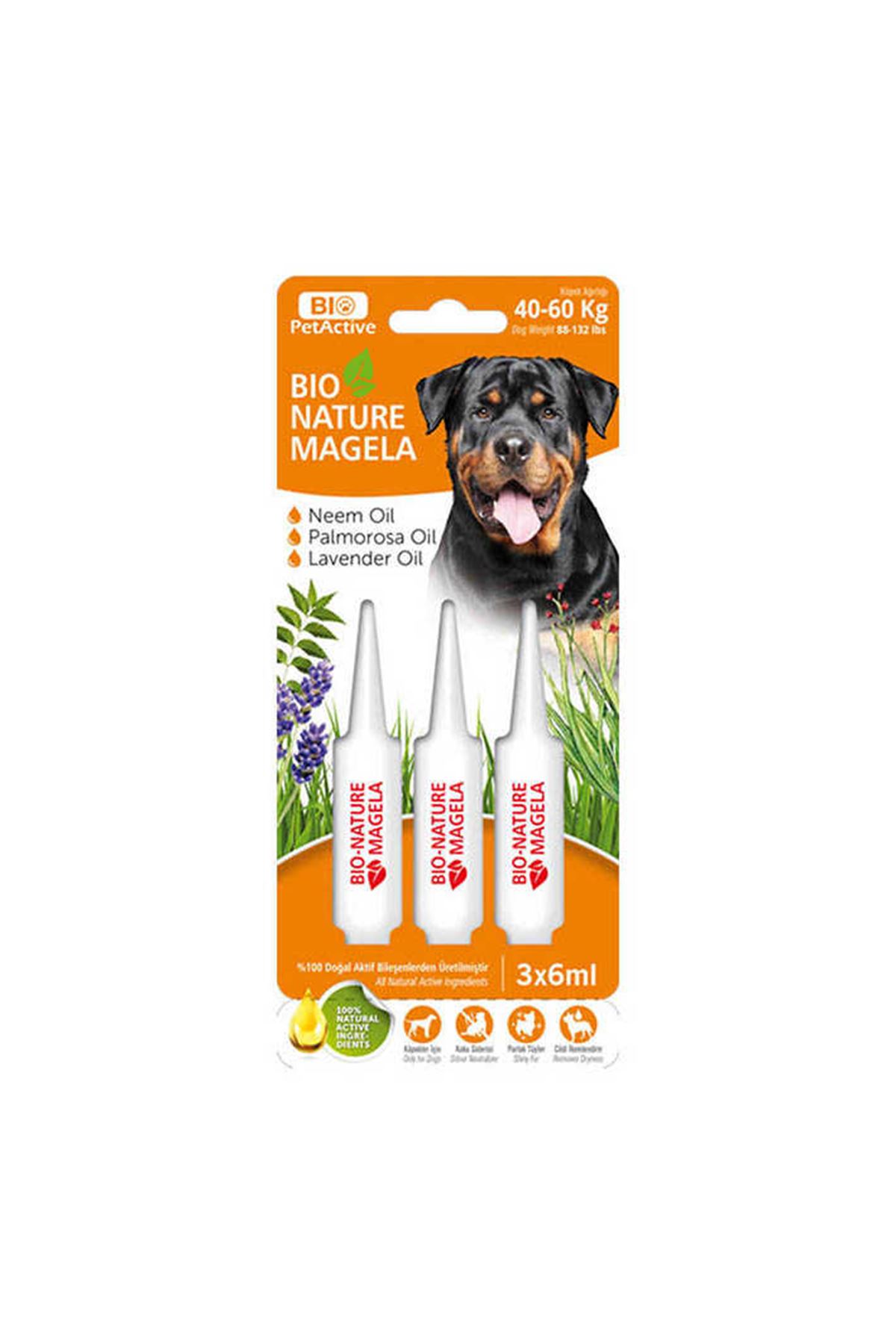 Bio Nature Magela Köpek Turuncu Ense Damlası 40-60 Kg 6ml