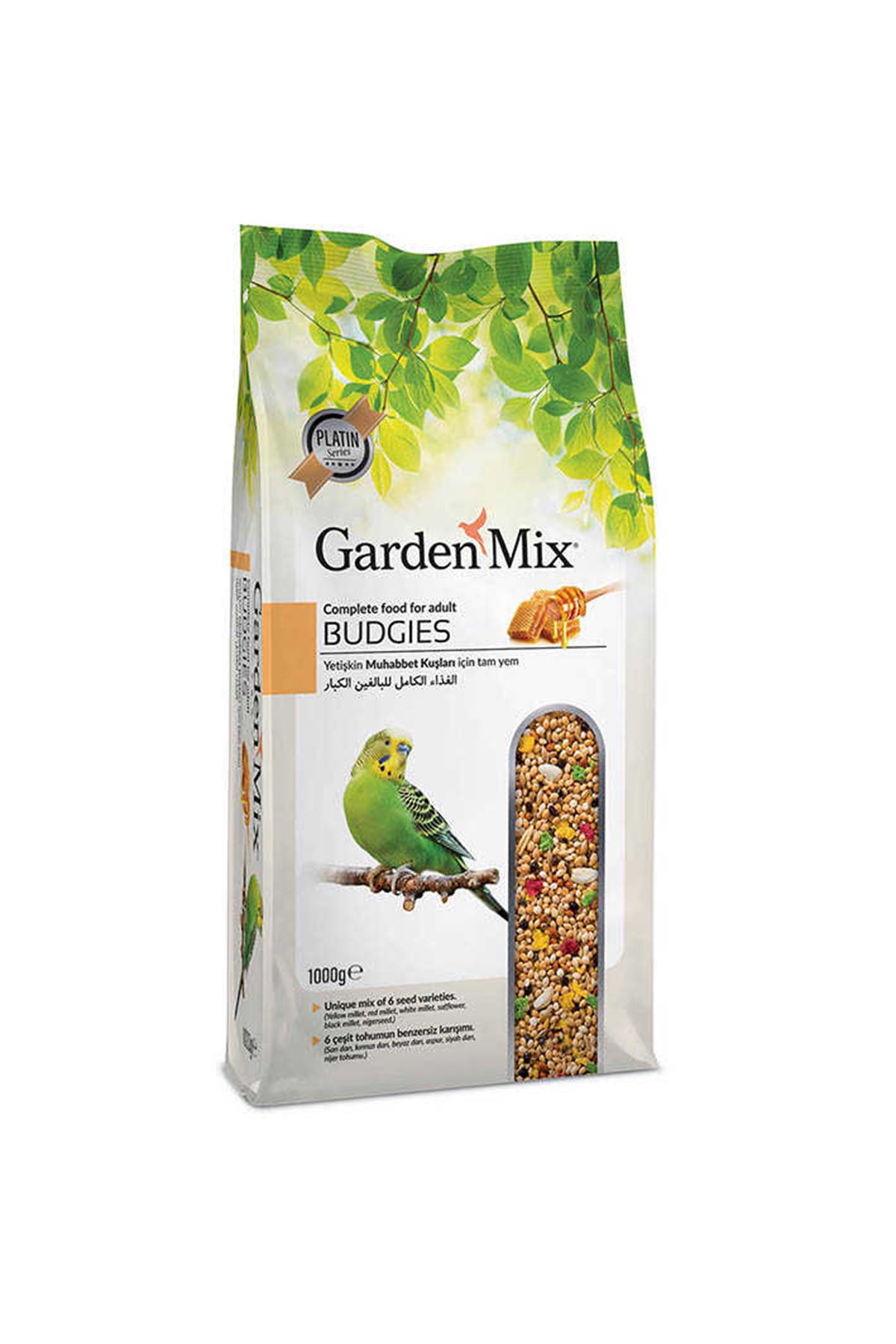 GardenMix Platin Ballı Muhabbet Kuş Yemi 1 Kg