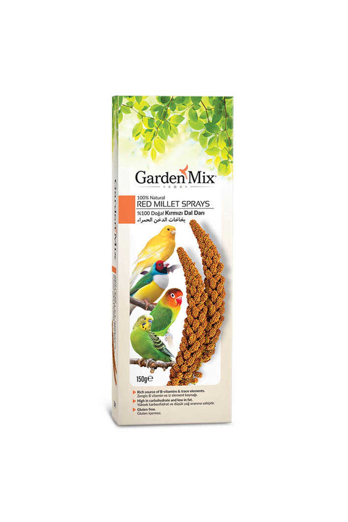Gardenmix Platin Kırmızı Dal Darı Kutulu 150g
