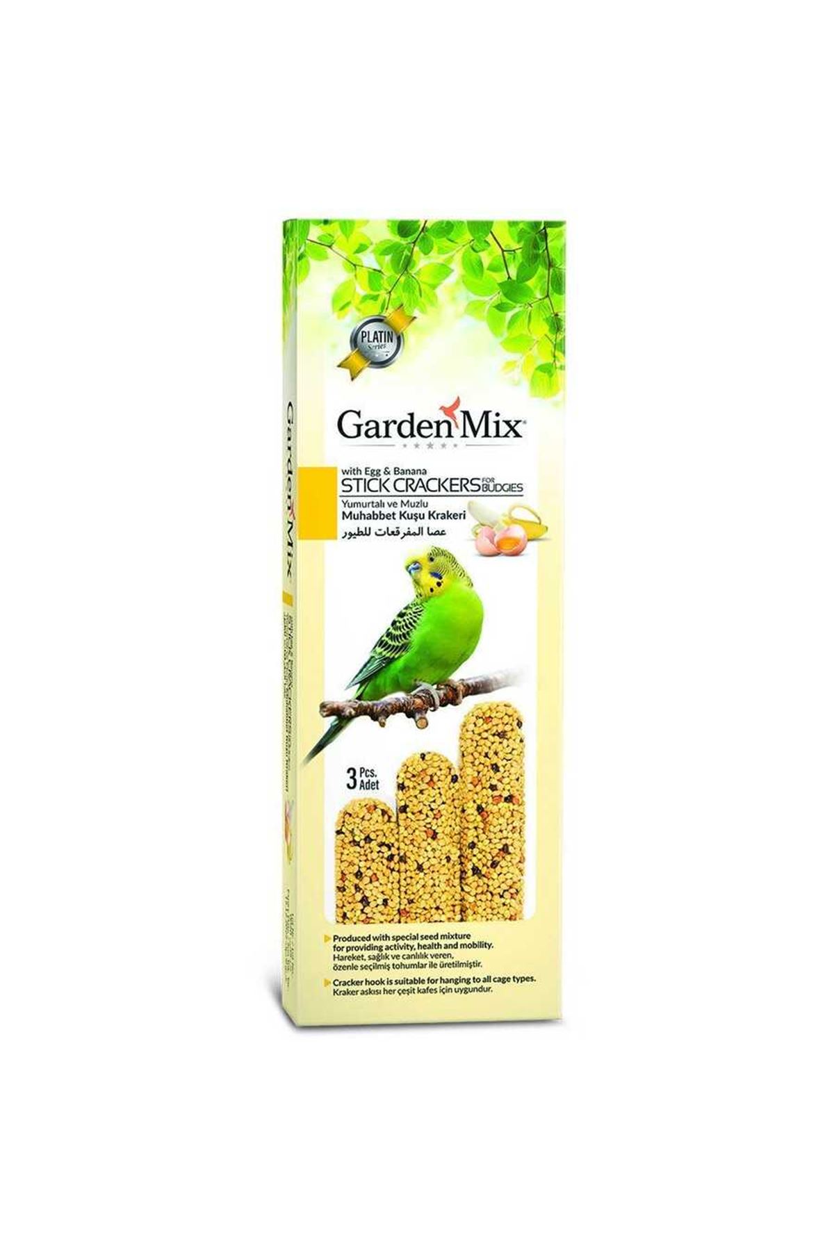 Gardenmix Platin Meyveli Kuş Krakeri 3lü