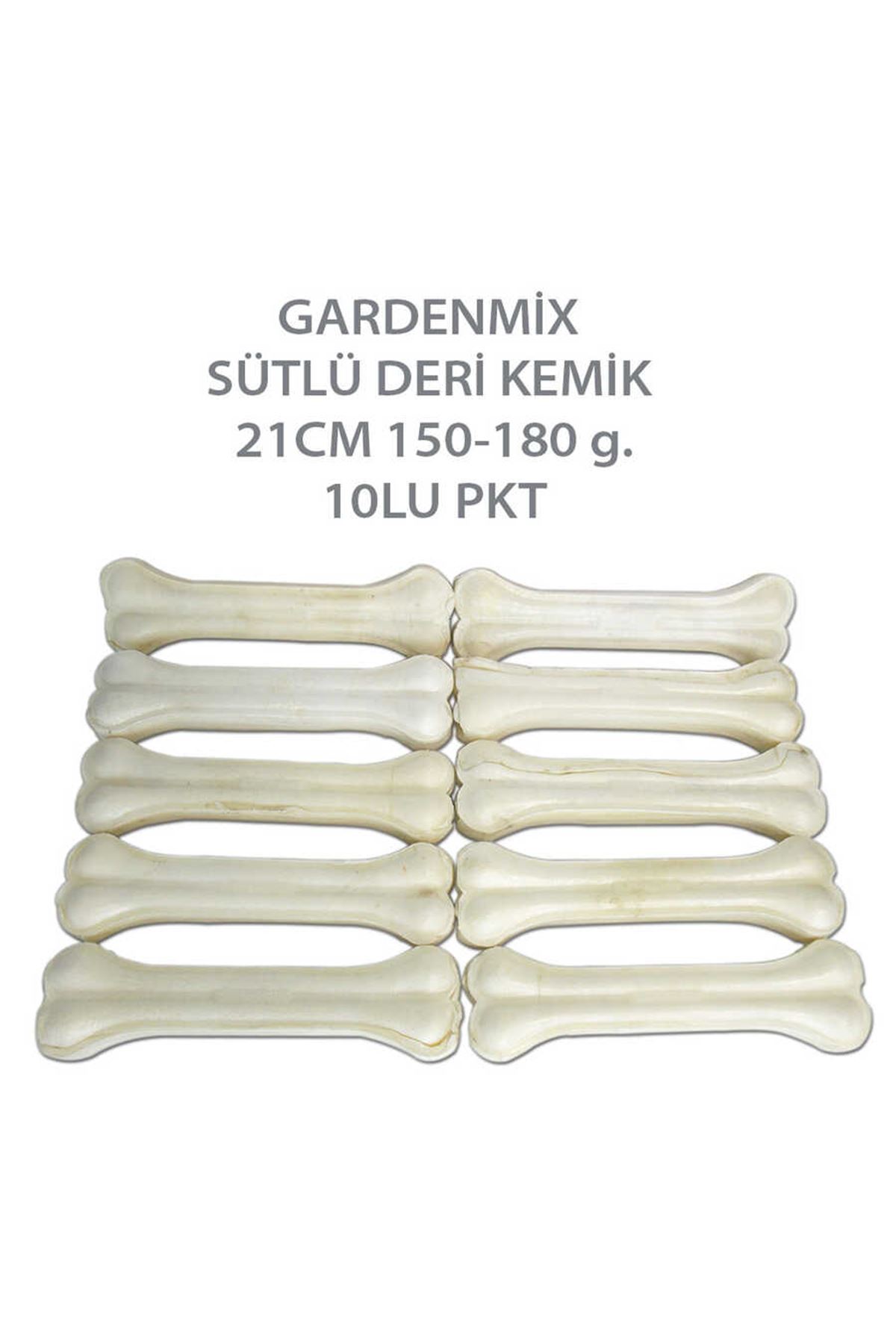 Gardenmix Sütlü Deri Kemik 21cm 150-180gr 10lu Paket