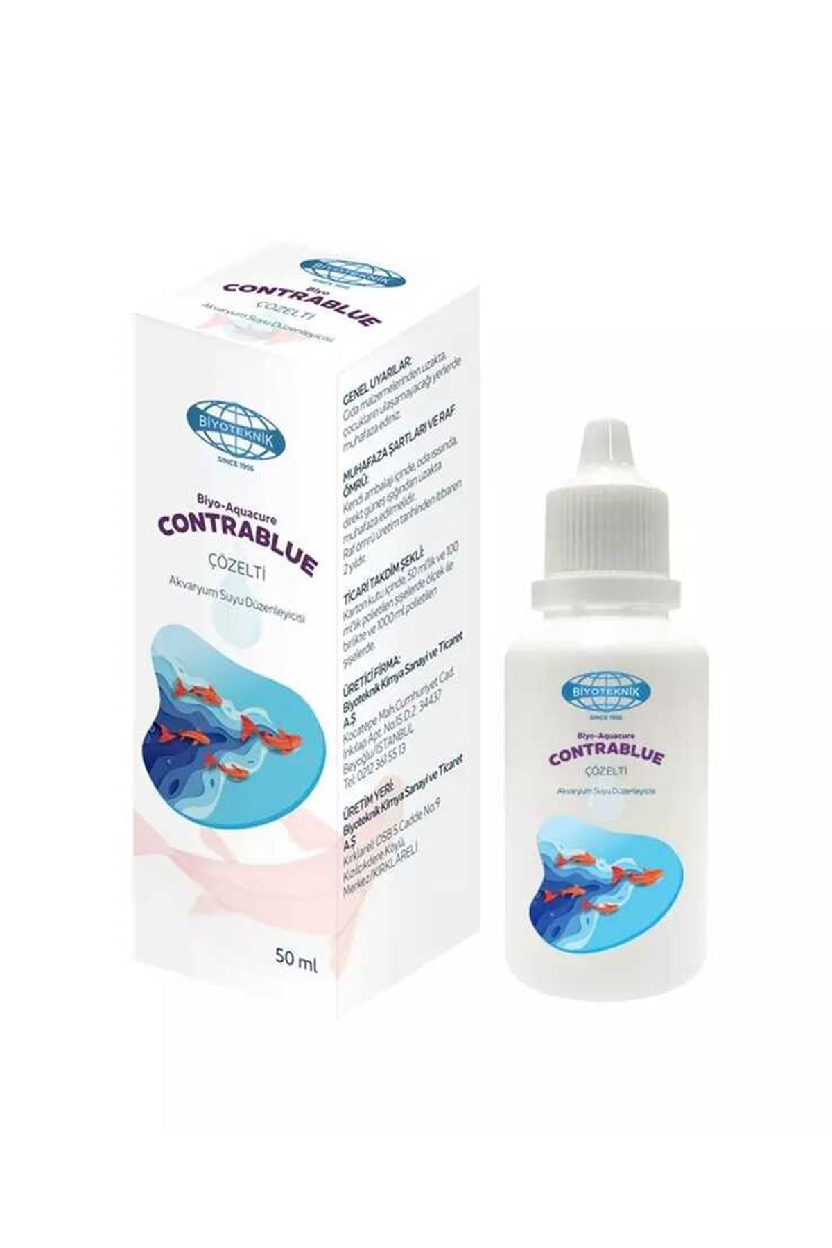 Biyo CONTRABLUE  Akvaryum Suyu Düzenleyici 50 ml