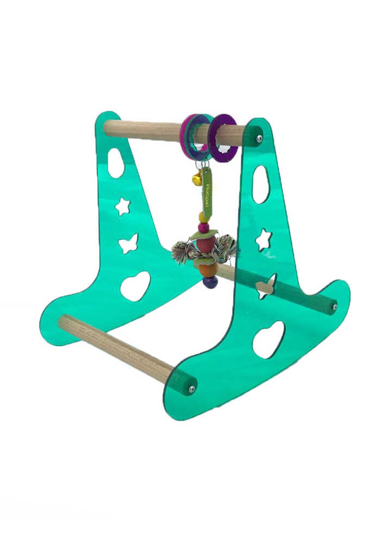 Rotipet Kuş Oyuncağı Akrilik Sallanan Tünek 19cm