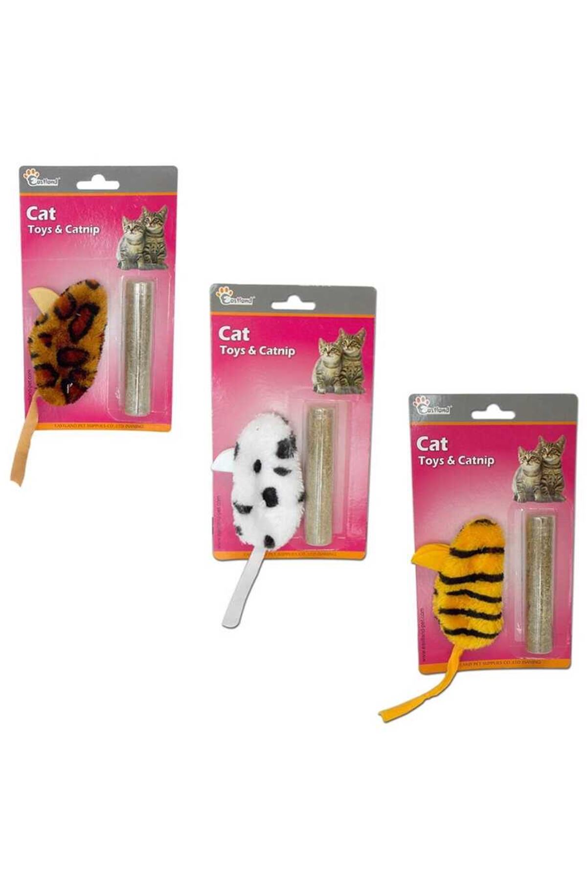 Eastland Kedi Otlu Fare Kedi Oyuncağı 6x10cm