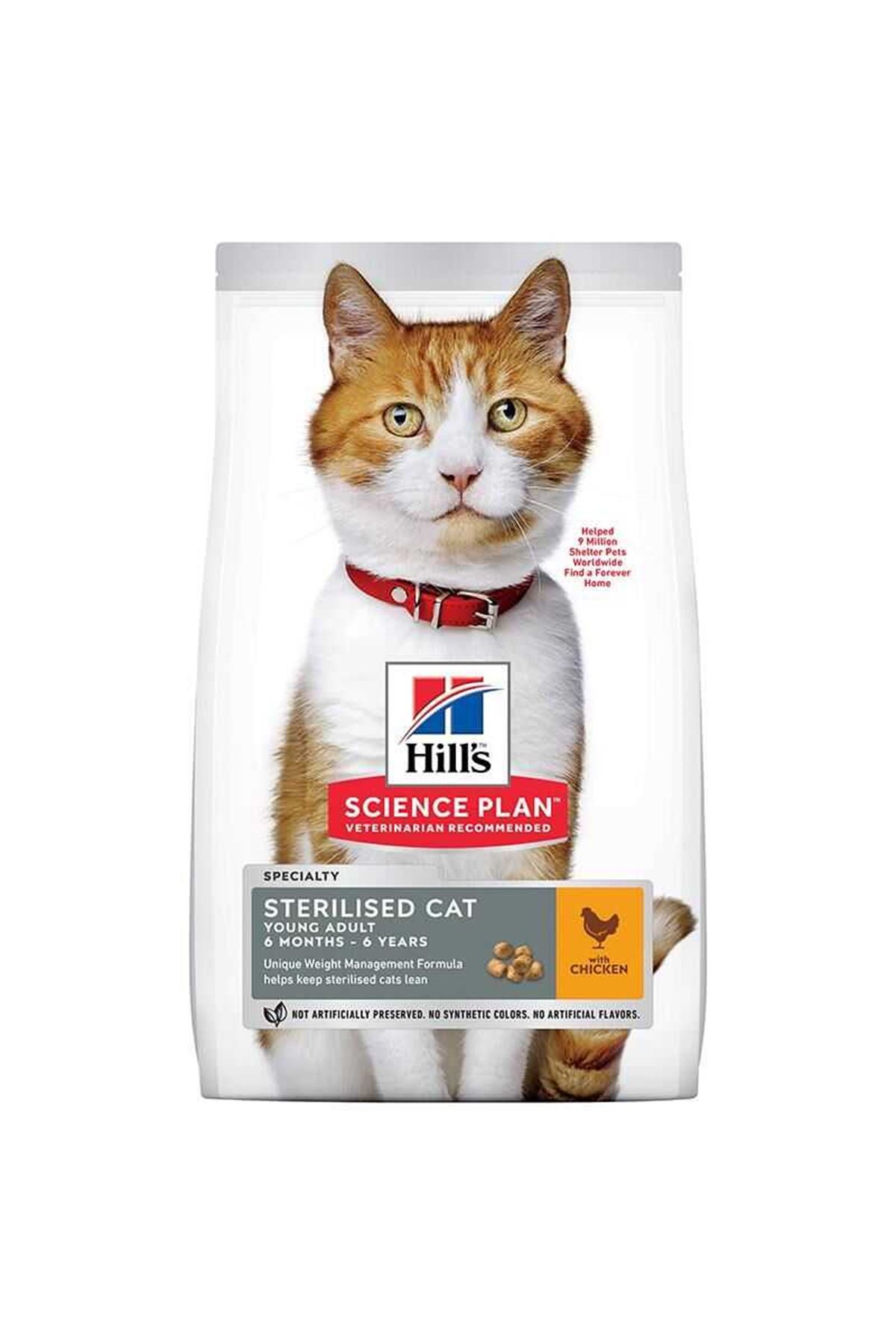 Hill's Tavuklu Kısırlaştırılmış Kedi Maması 8+2kg