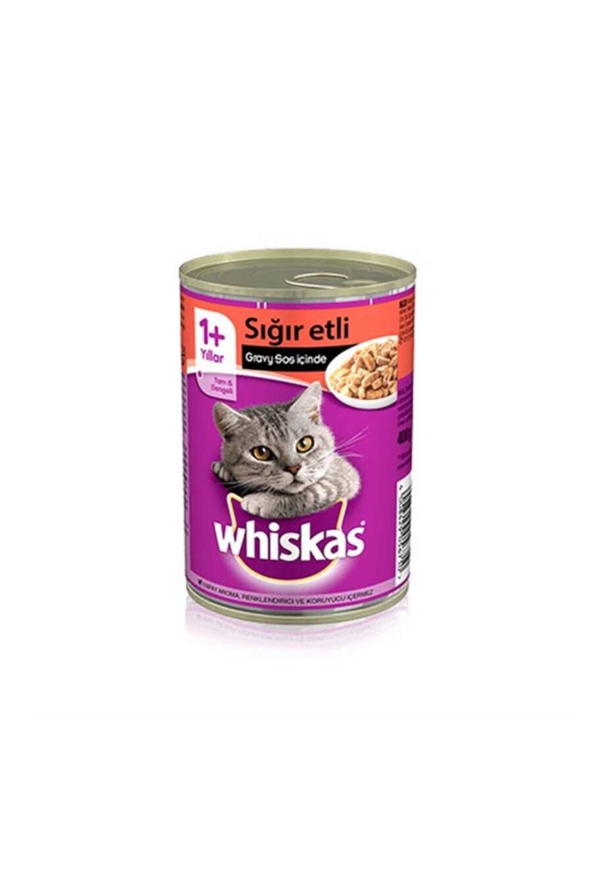 Whiskas Gravy Soslu Sığır Etli Kedi Konservesi 400gr