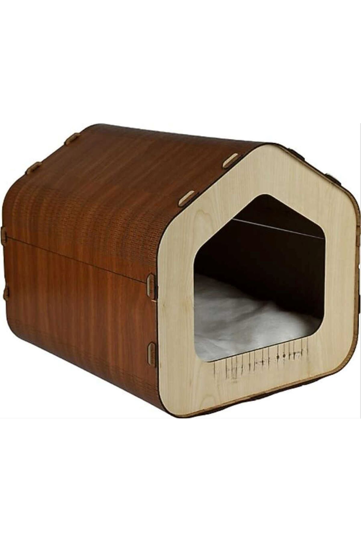 RTP3028 Rotipet MDF Kedi evi Beşgen Karton Tırmalama