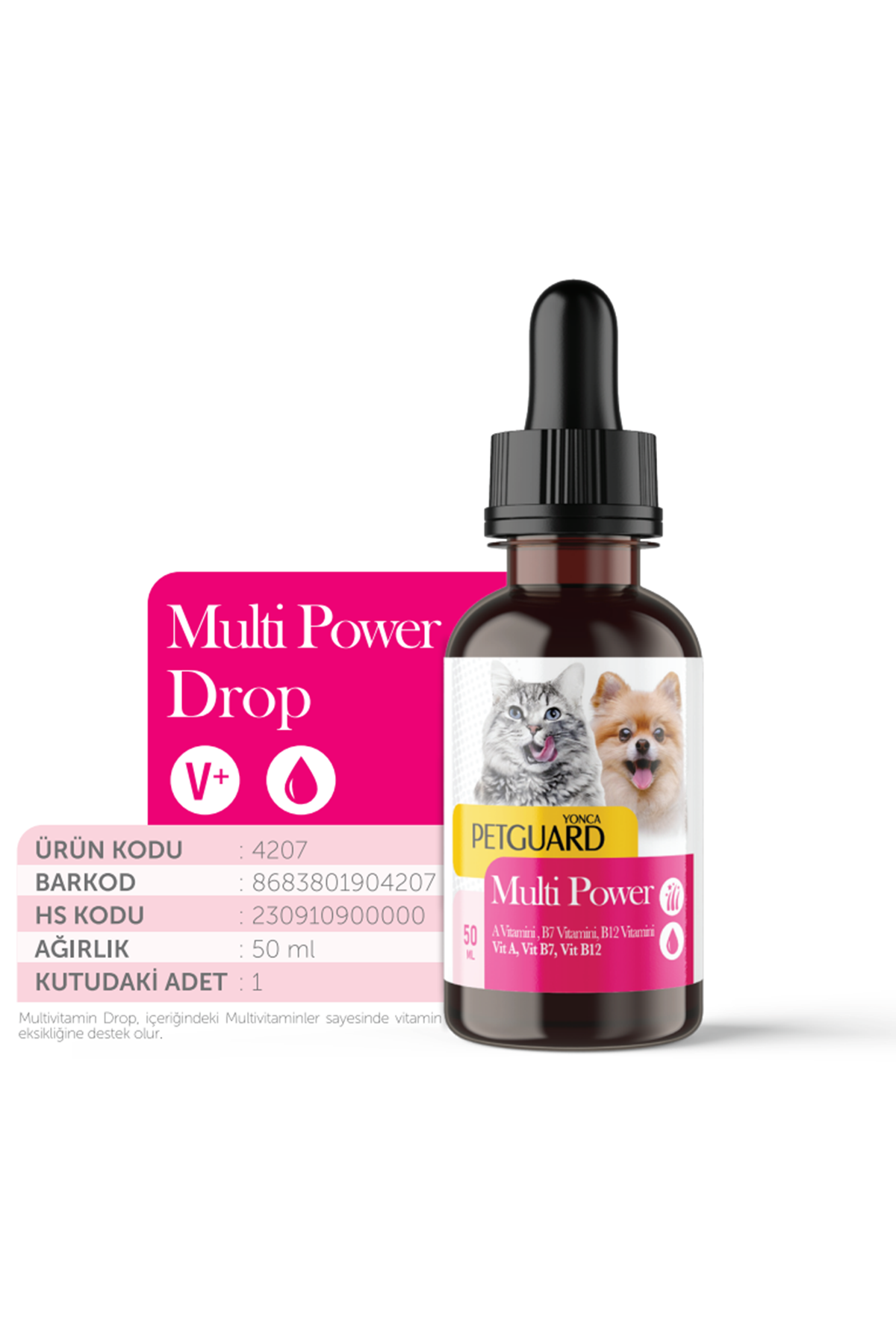 Petguard Multi Power Damla Kedi Köpek 50 ml