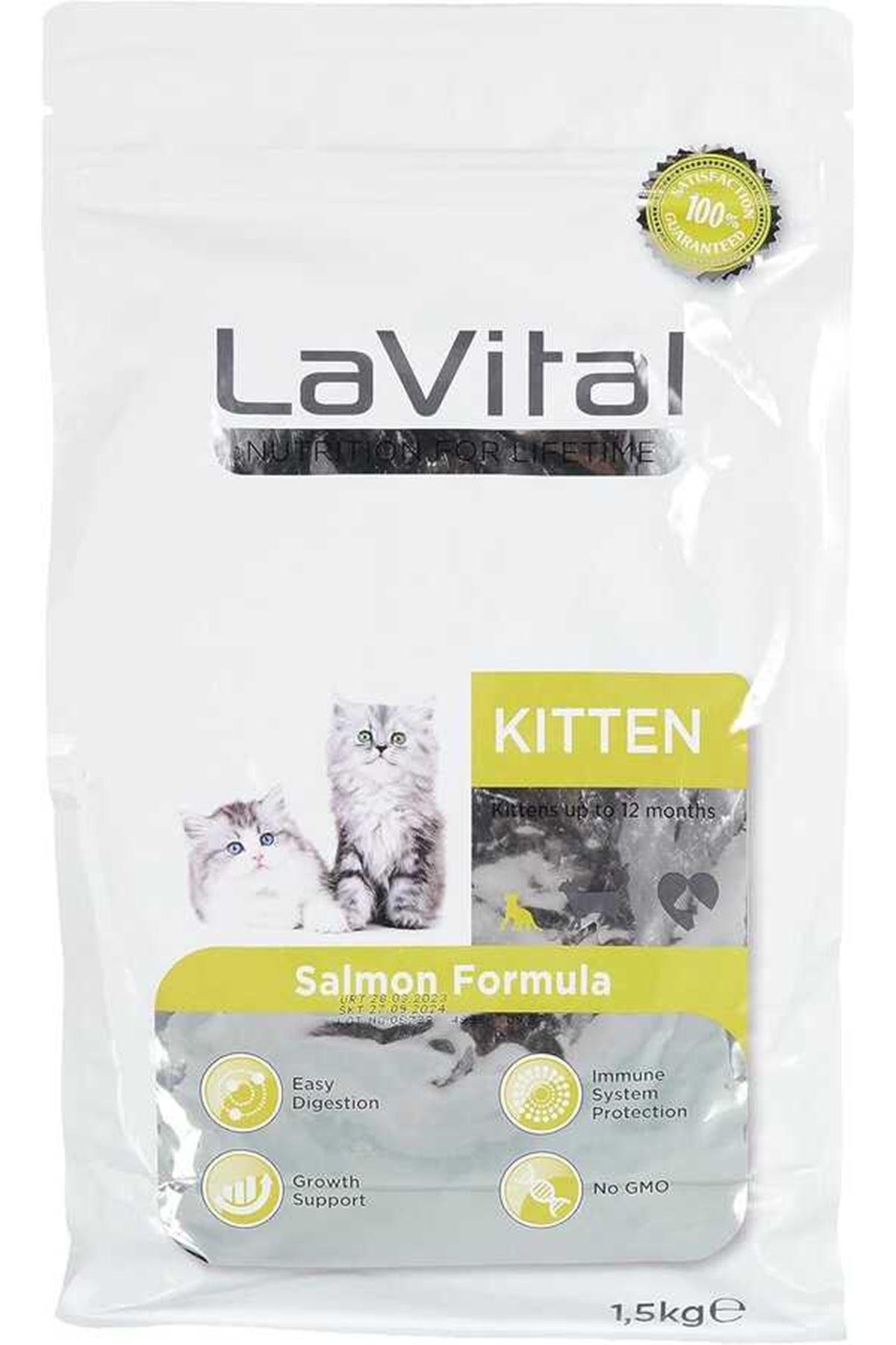 LaVital Yavru Kuru Kedi Maması (Kitten) Somonlu 1,5 Kg