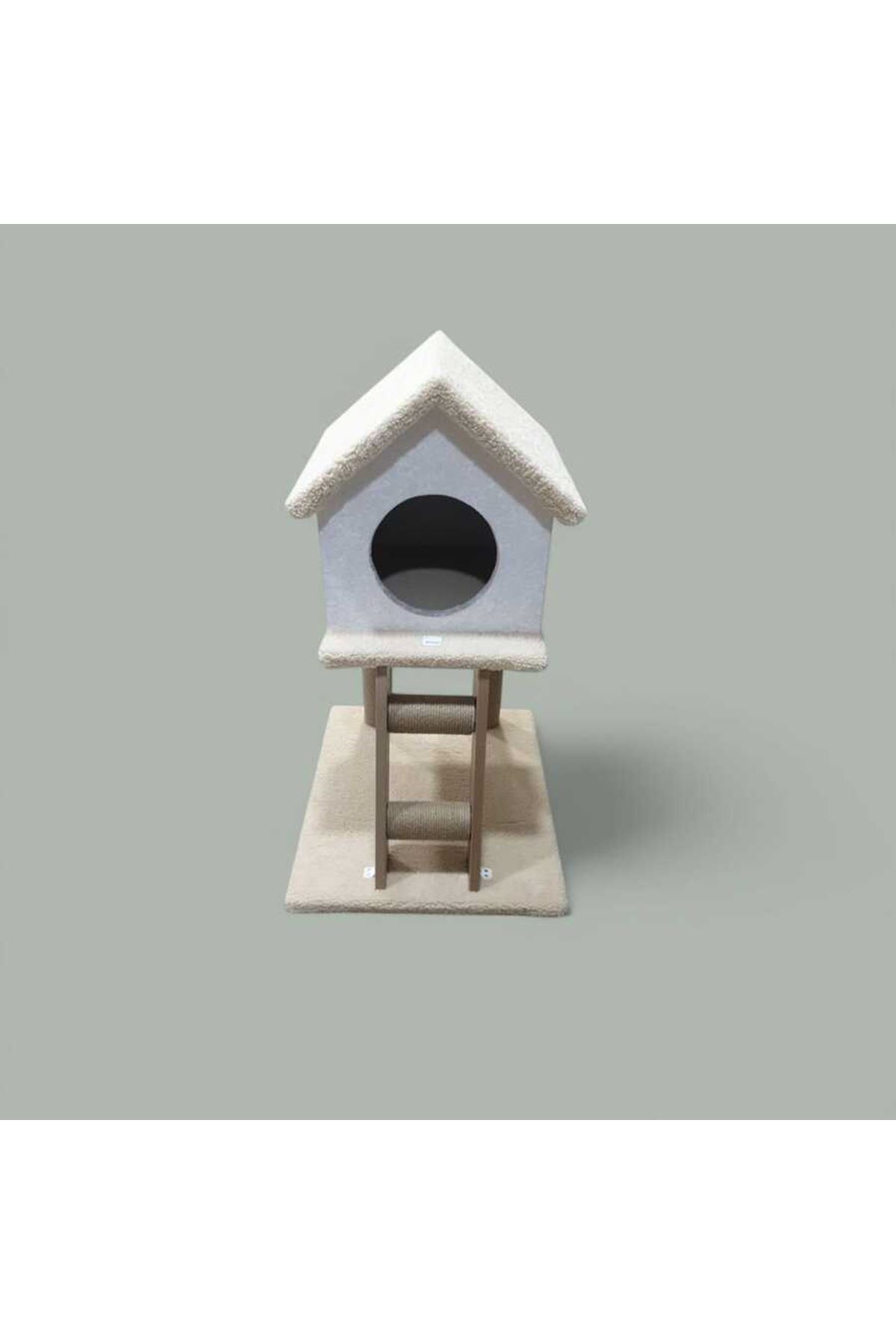 Dubleks Kedi evi Peluş Tırmalama
