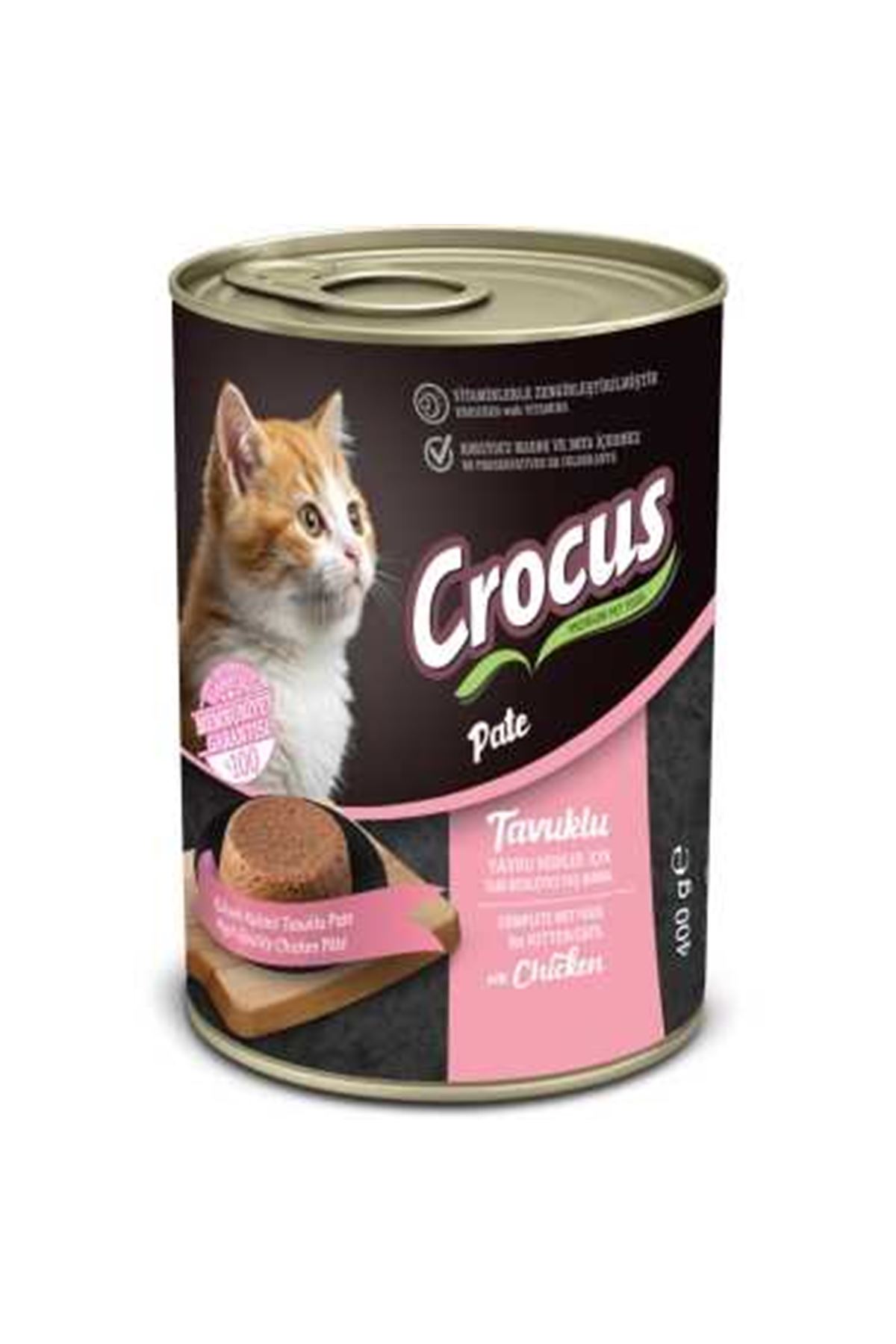 Crocus Yavru Kedi Tavuklu Pate Yaş Mama 400 gr