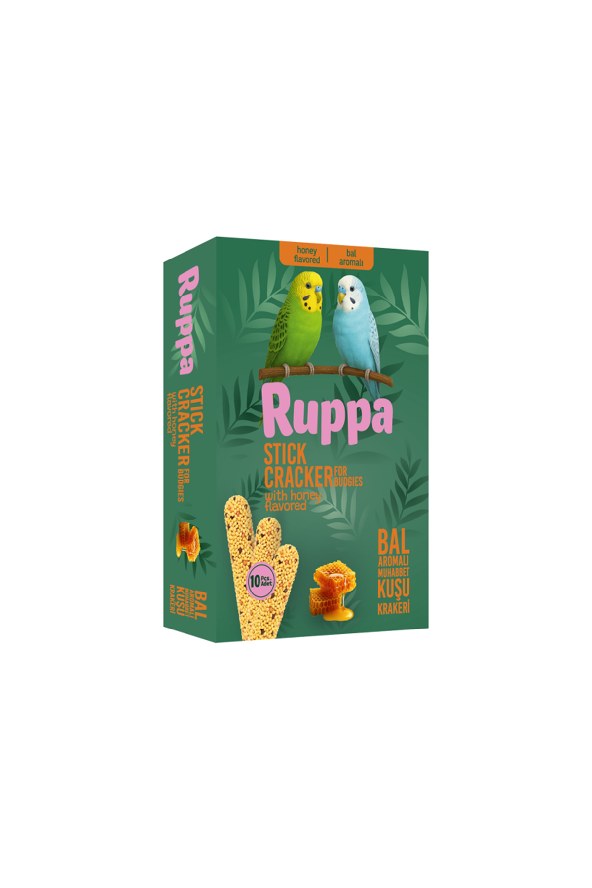 Ruppa 10lu  Muhabbet Kuşu Krakeri Ballı