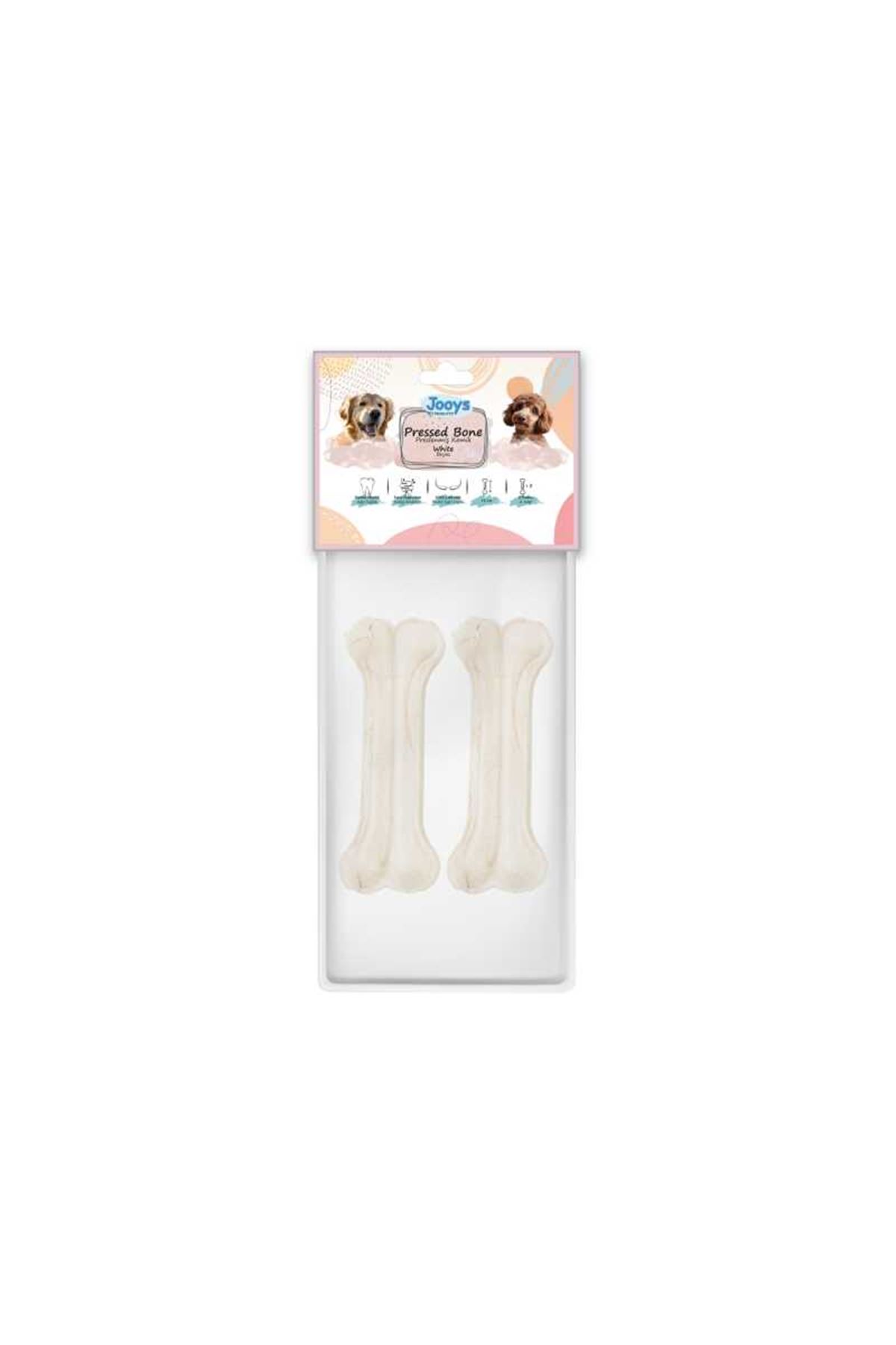 Jooys 12cm Beyaz Pres Kemık 2 Lı