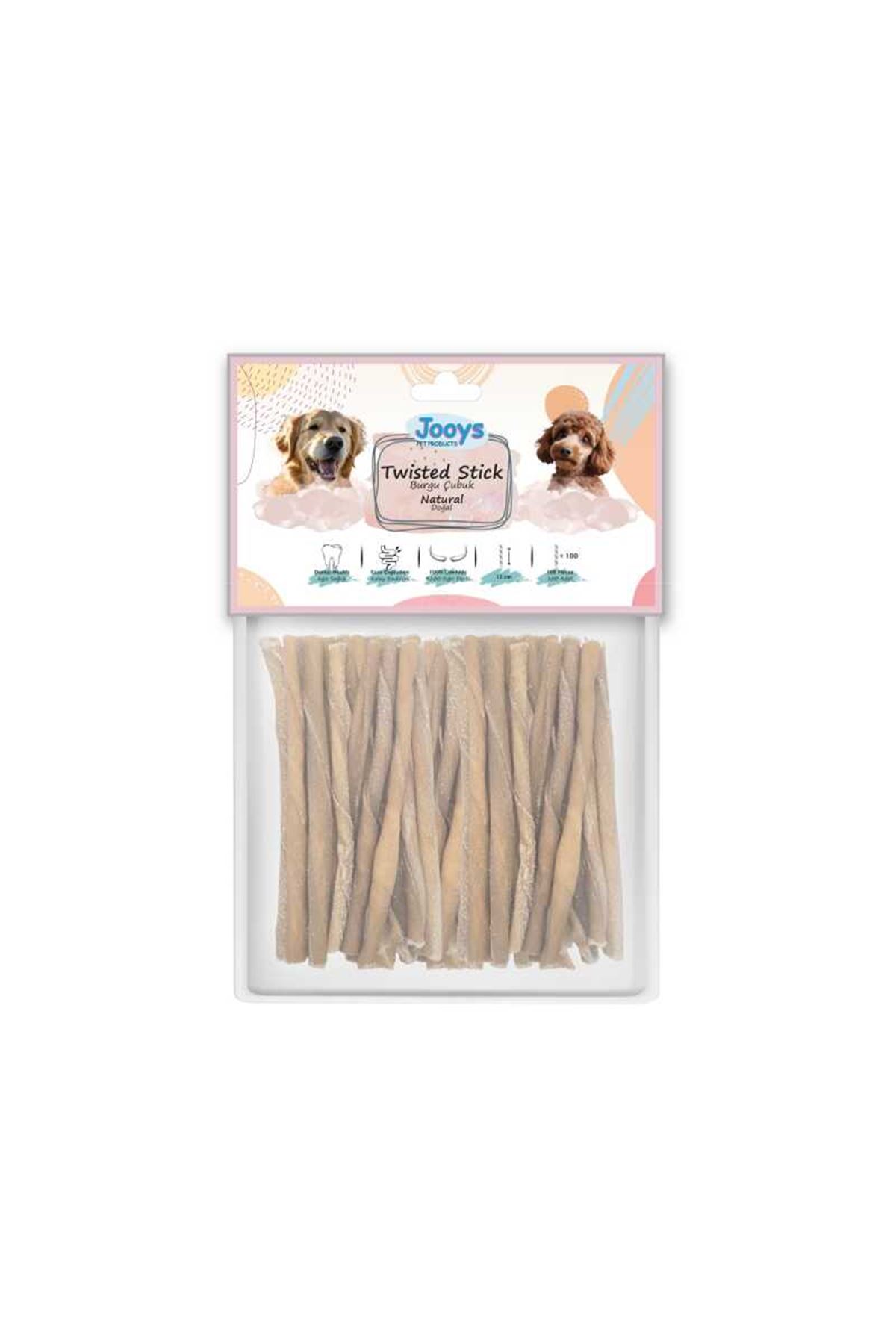 Jooys Naturel Burgu Çubuk 100 Lü