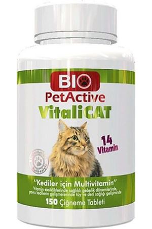 BioPetActive VitaliCat Kediler İçin 150  Multivitamin Tablet 75gr