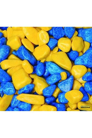 REF-180 Sarı Lacivert Fanus Çakılı 350g (15 li Paket)