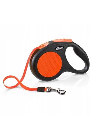 Flexi New Neon Turuncu  S 5m Şerit Tasma