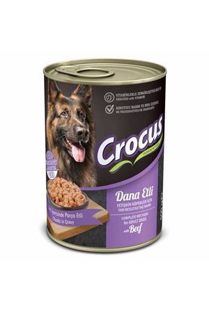 Crocus Yetişkin Köpek Dana Etli Yaş Mama 400gr