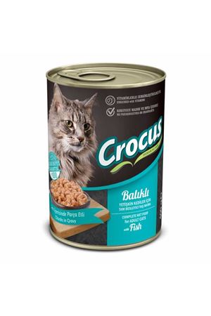 Crocus Yetişkin Kedi Balıklı Yaş Mama 400gr