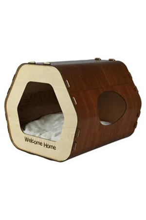 RTP3029 Rotipet MDF Kedi evi Altıgen Karton Tırmalama