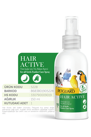 Petguard Kuş Vit Hair Active 150ml