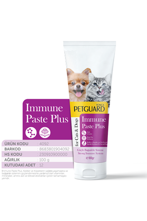 Petguard Immune Paste Plus Kedi Köpek Paste 100gr