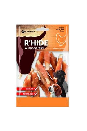 Flamingo R'Hide Tavuklu  Glutensiz Burgu Köpek  Ödül Maması 4cm 19gr