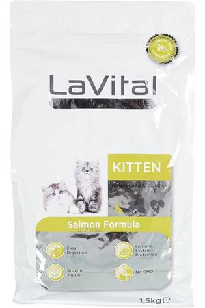 LaVital Yavru Kuru Kedi Maması (Kitten) Somonlu 1,5 Kg