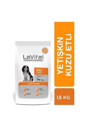 LaVital Küçük Irk Yetişkin Kuru Köpek Maması (Mini Adult) Kuzu Etli 1,5 Kg