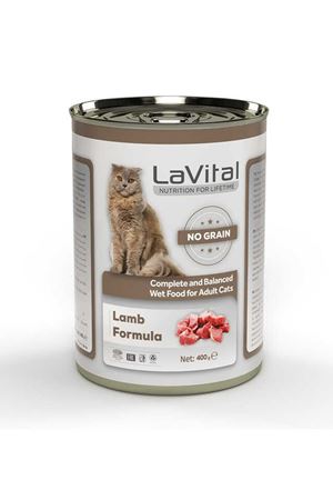 LaVital Tahılsız yetişkin  Yaş Kedi Maması(Adult) Ezme Kuzu Etli  400Gr