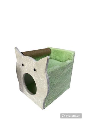 Üç Foksiyonlu Kedi Evi Tırmalama