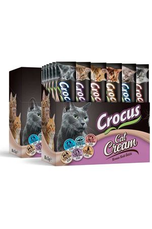 Crocus Multipack60  6 Çeşit Krema  Kedi Ödülü 900Gr