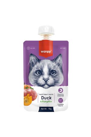 Wanpy Ördek Bal Kabağı Kedi Et Ezmesi 90gr