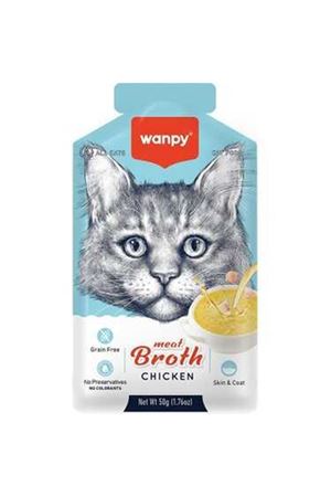 Wanpy Kediler için Tavuk eti Çorbası  50 gr