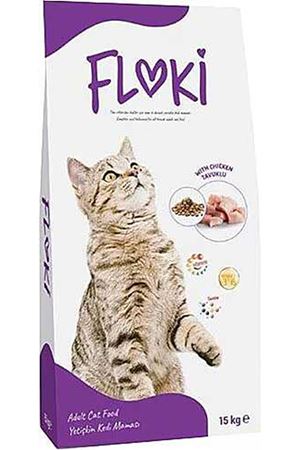 Floki Yetişkin Tavuklu Kedi Maması 15 Kg