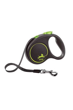 Flexi Black Design 5 m Şerit Tasma S Yeşil