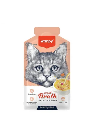 Wanpy Kediler için Somon&Ton Balığı eti Çorbası  50 gr
