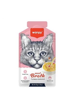 Wanpy Kediler için Karidesli&Ton Balığı eti Çorbası  50 gr
