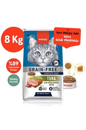 Wanpy Tahılsız Ton Balıklı  Yetişkin Kedi Maması  8 Kg